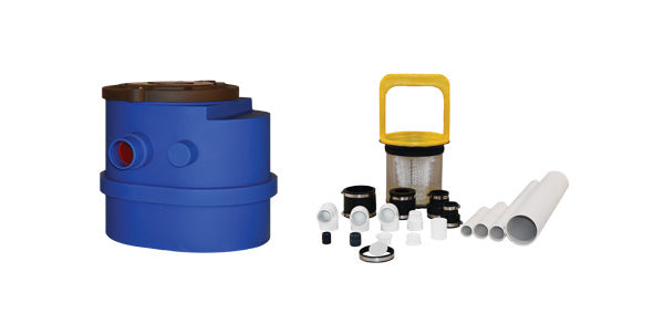 Waterwall GL1 - Kit for a Small Waterwall with a Ground Level Pool Without a Skimmer