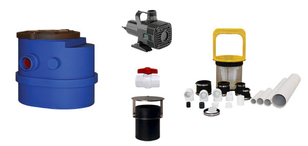 Reflection 1 Small Preformed Fountain Filtered Pump Vault and Skimmer Kit