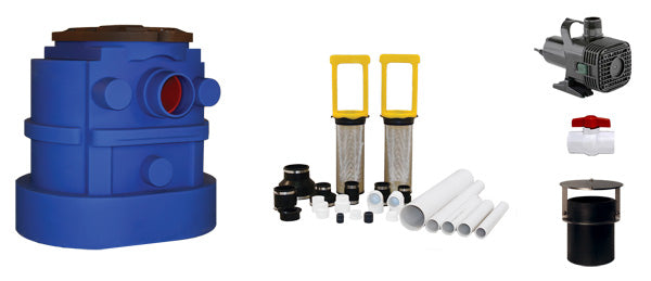 Reflection 2 Medium Preformed Fountain Filtered Pump Vault and Skimmer Kit