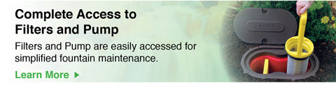 Complete Access to Filters and Pump
