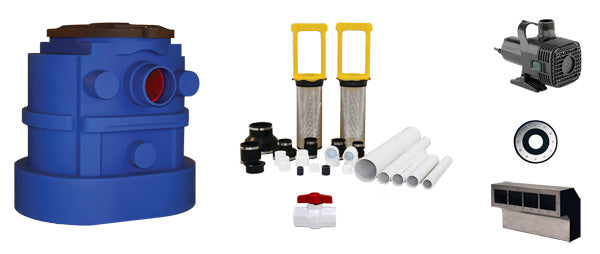 Accent 1 Medium Fountain Filtered Pump Vault and Skimmer Kit