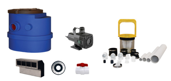 Accent 1 Small Fountain Filtered Pump Vault and Skimmer Kit