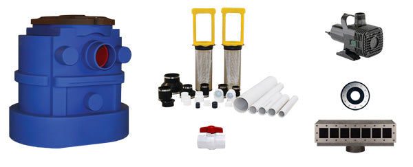 Accent 2 Medium Fountain Filtered Pump Vault and Skimmer Kit